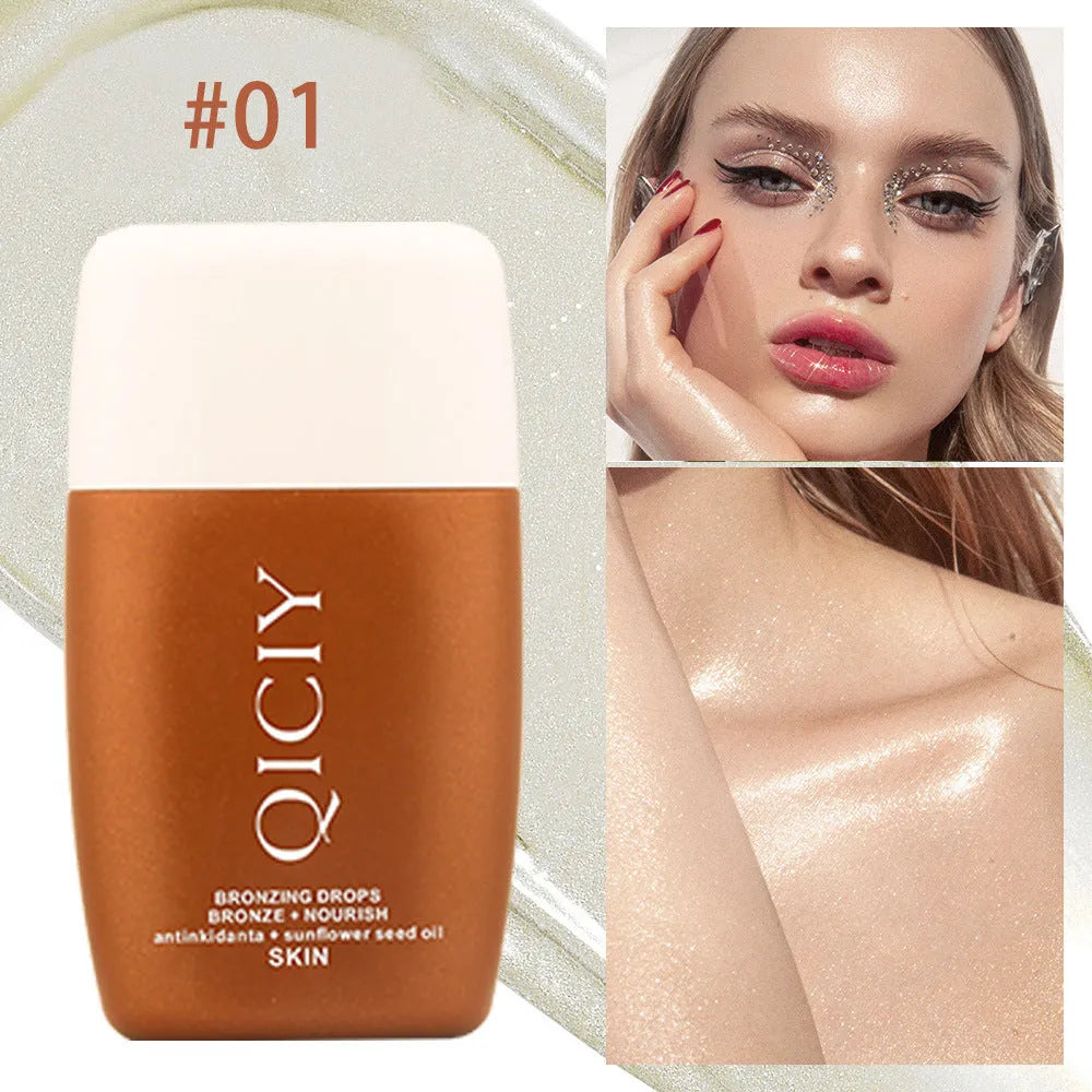 30ml face and body brightening contour liquid bottle with four colour shade options