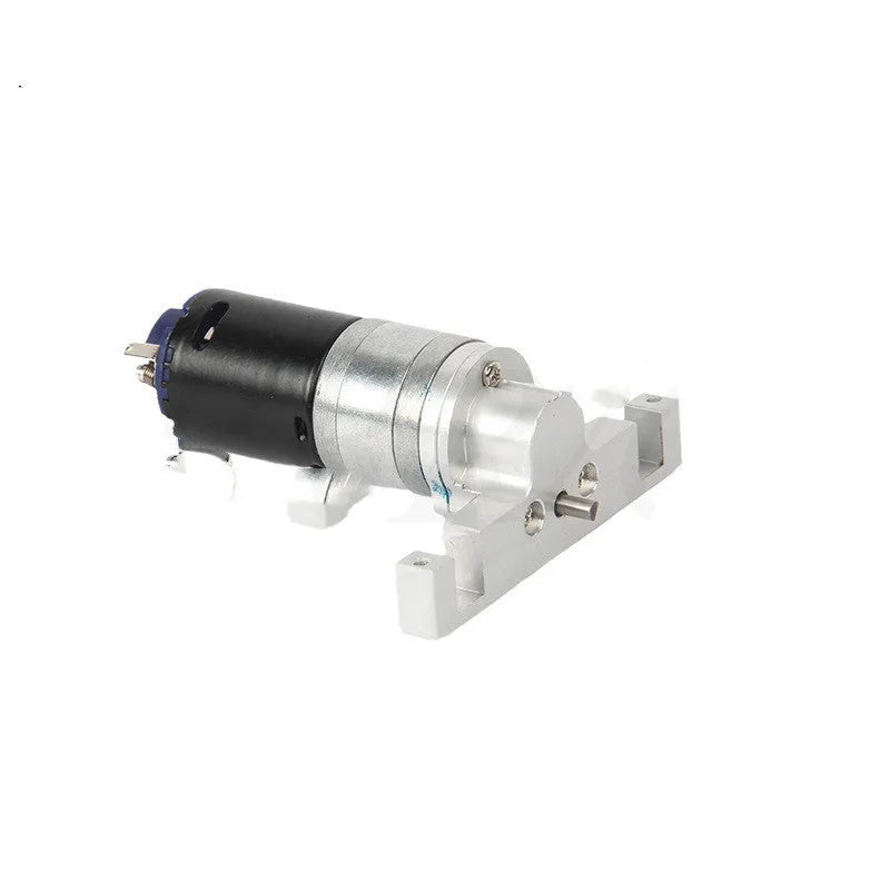 R636S silver D12 full metal gearbox for RC car modification with alloy construction and large torque output
