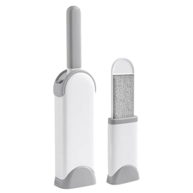Electrostatic hair removal brush with ABS handle and polyester yarn head in two sizes L and S for pet hair and lint removal