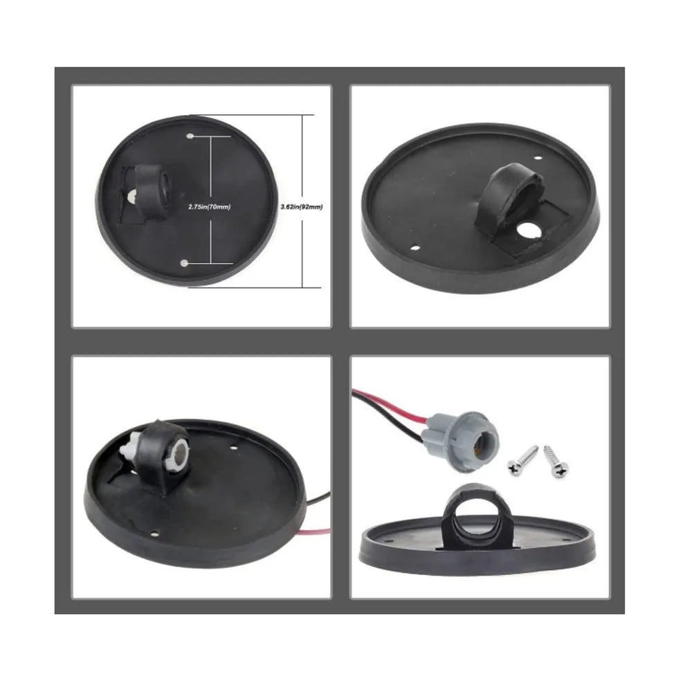 GR model LED roof cab marker light kit with yellow, transparent, and smoked black lampshade options