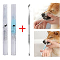 Pet tooth whitening pen kit for dogs and cats with two 5ml pens and soft brush head