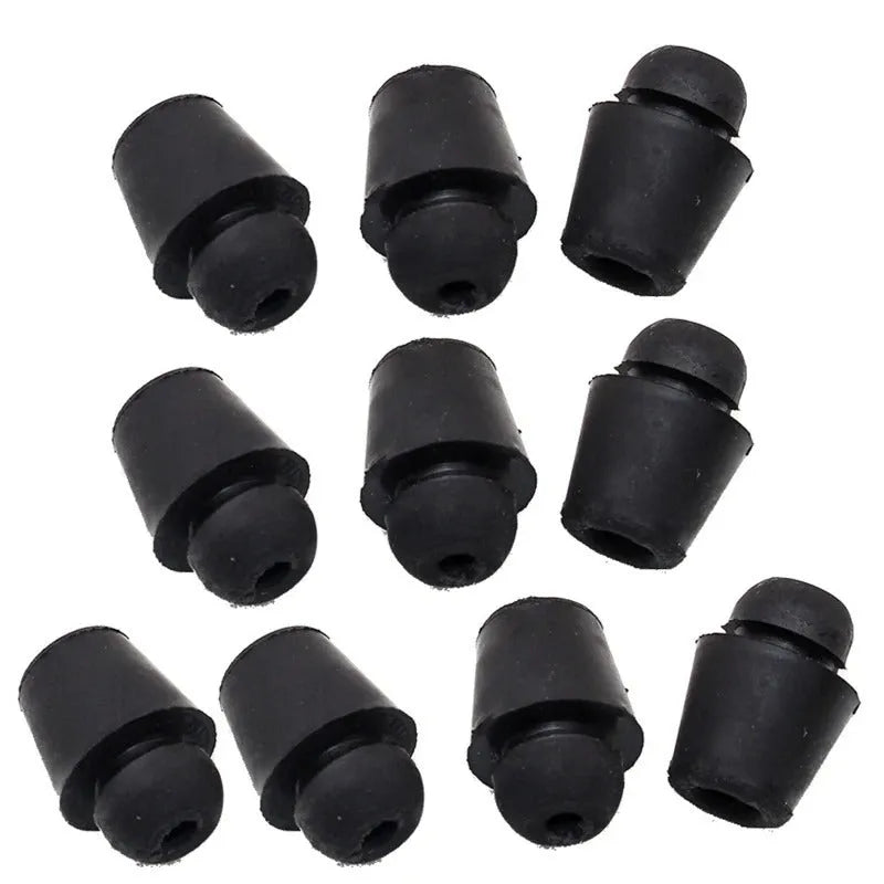 Ten rubber automobile damper buffer clips in X16 colour for vehicle shock absorption