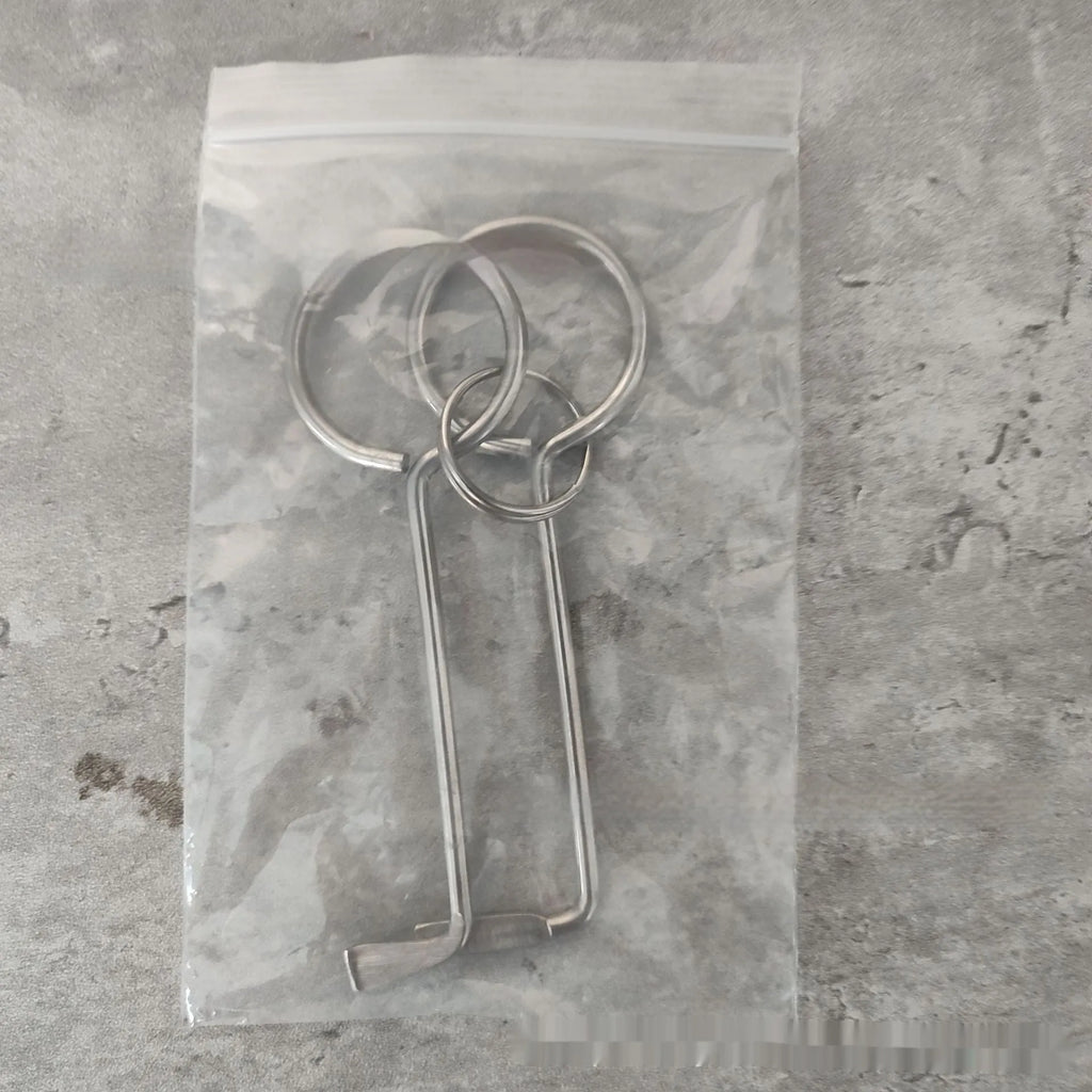 Two alloy wrench tools in a portable set for household repairs