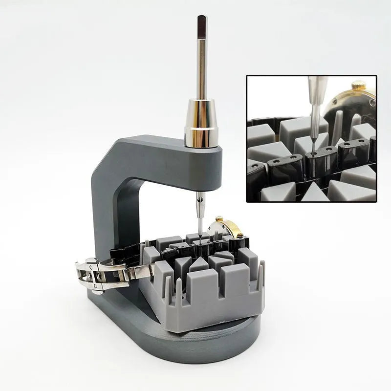 Silver tool steel press strap removal tool with blade for 0.50-1.60mm components.
