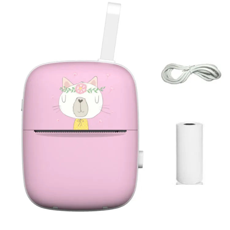 Bluetooth portable printer for wrong questions and labels, 55mm width, 300DPI, blue colour, compact size