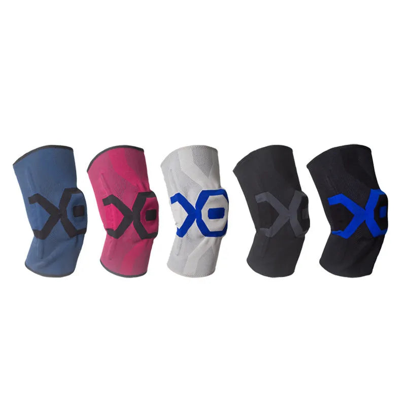 Men's silicone knee protective pads for running and cycling in multiple colour options