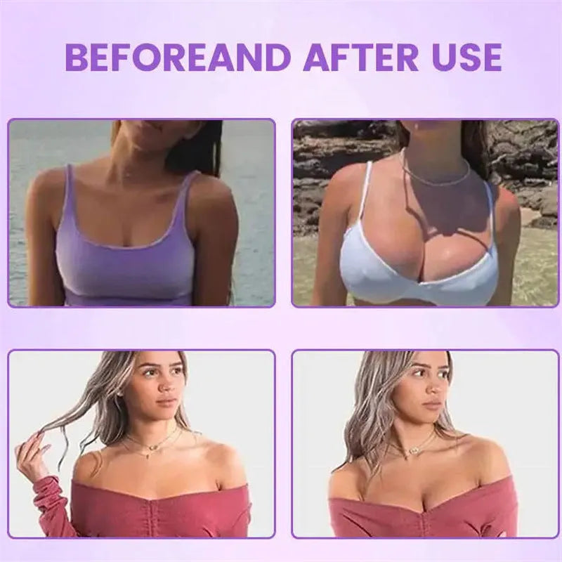 Body tightening breast enhancement mask chest patches for temporary contouring