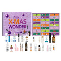 Beauty advent calendar with 24 surprise cosmetic blind boxes for women's daily discovery