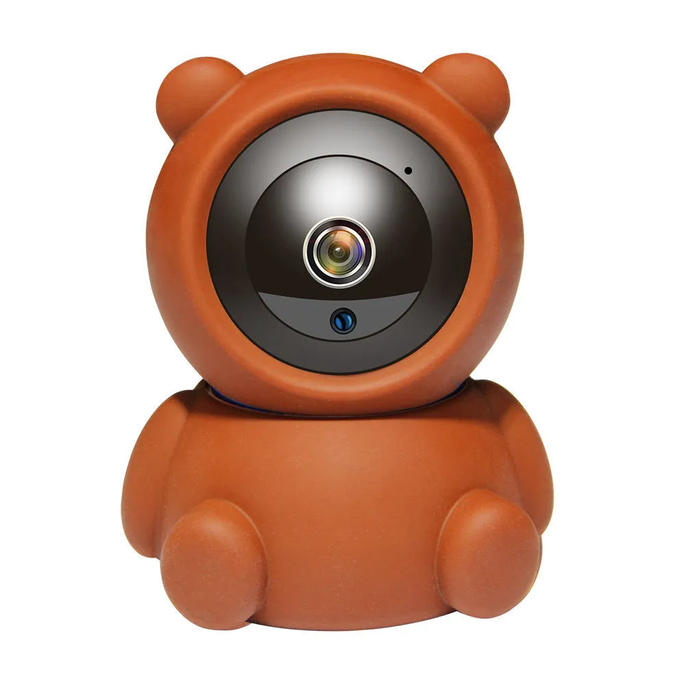 Bear brand 1080P WiFi security camera with auto tracking and infrared night vision for home monitoring.