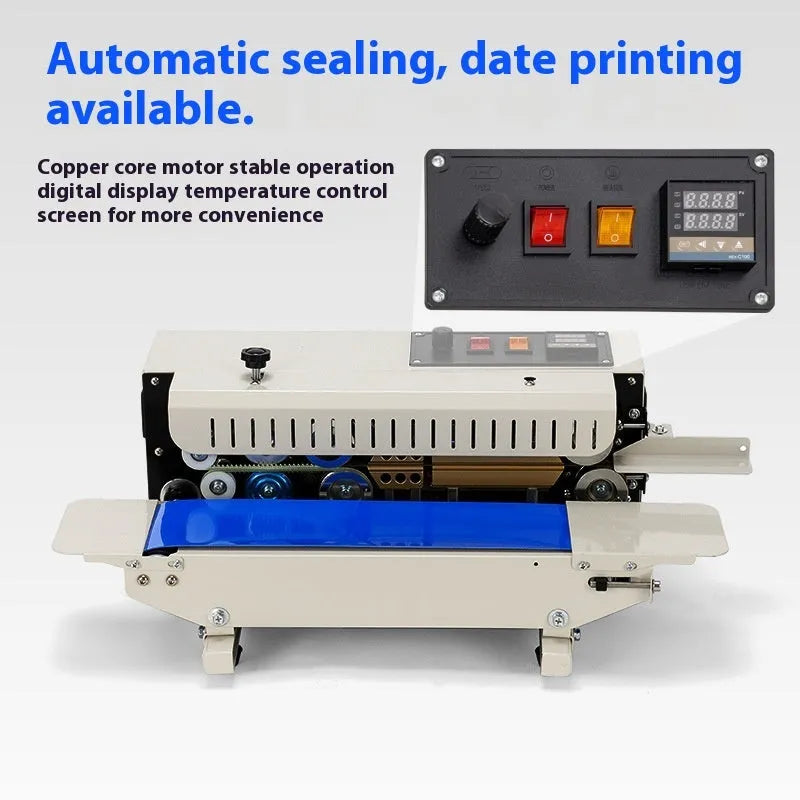 Mini handheld manual sealing machine with date stamp for food bags