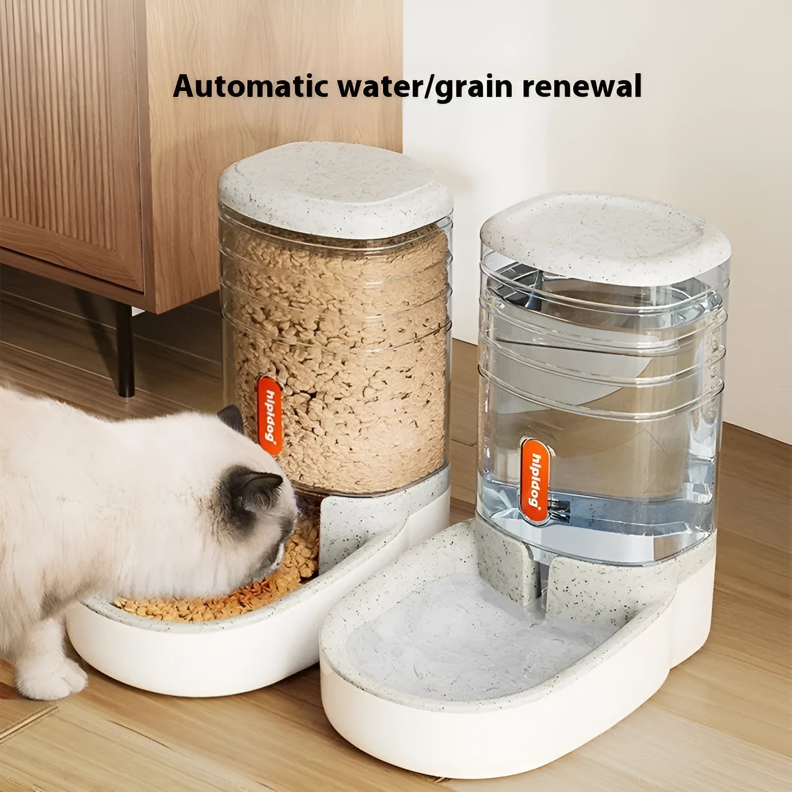 Automatic 3.8 litre pet water fountain for cats and dogs in blue, green, grey, or pink colour.