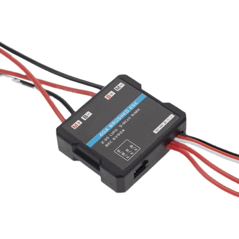 Brushed electric speed controller for 1/16 and 1/18 scale RC models in G500 colour