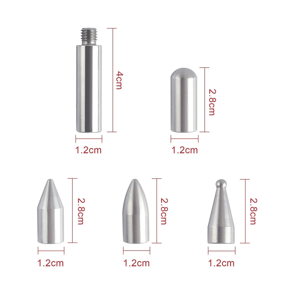 Three alloy steel hook crowbar tools for car dent repair and body panel removal