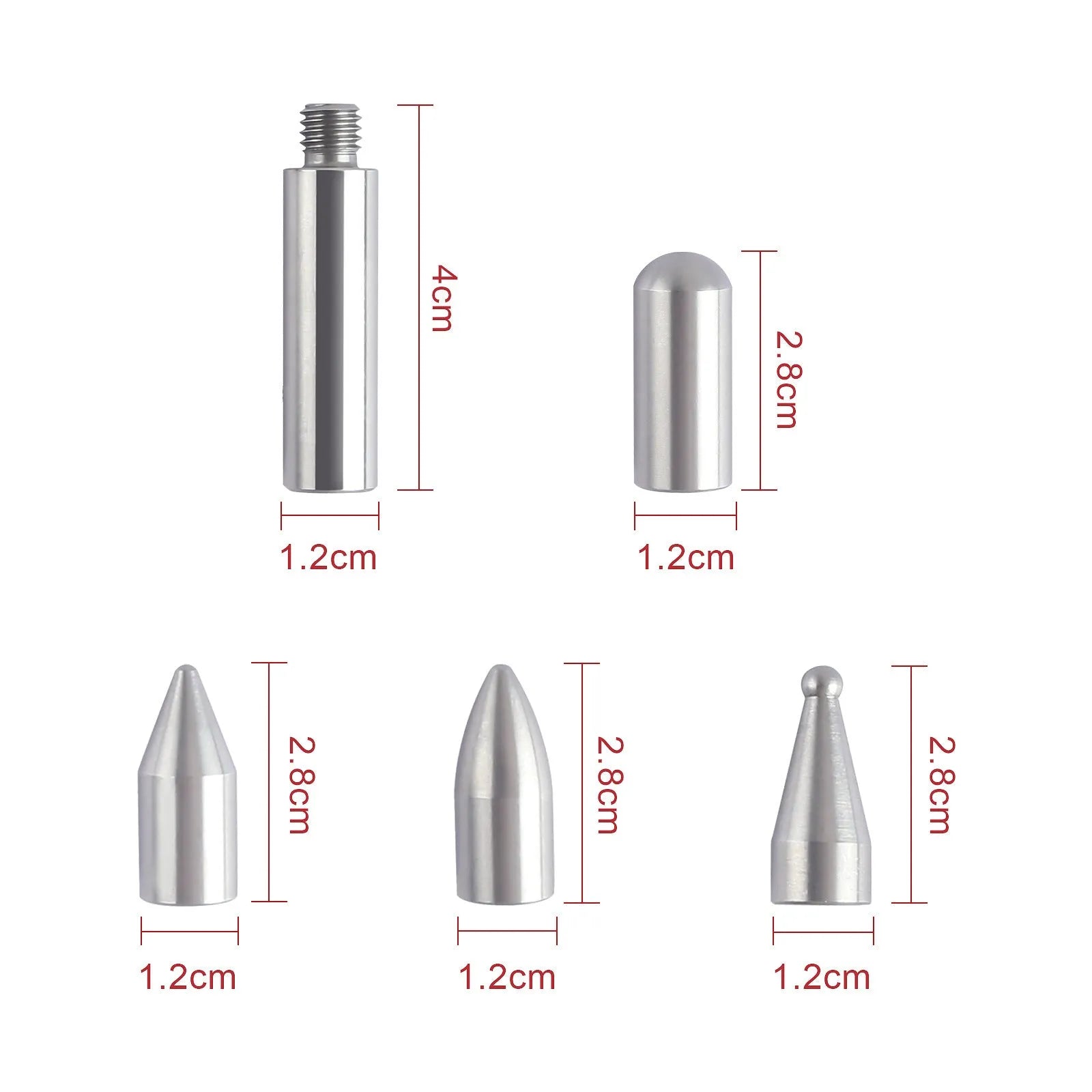 Three alloy steel hook crowbar tools for car dent repair and body panel removal