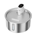 Stainless steel pet water fountain with temperature control base for dogs and cats