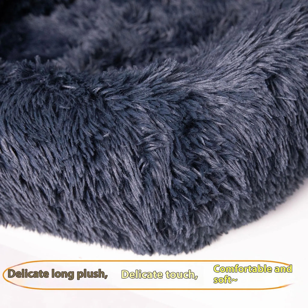 Winter thermal vehicle pet mat in beige colour on car seat