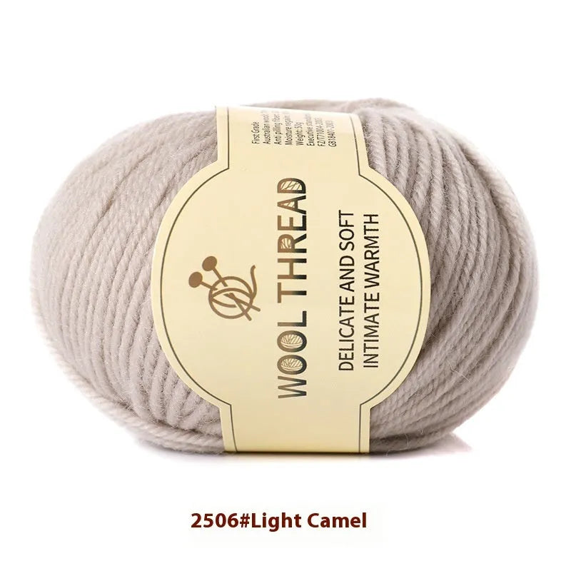 Roll of domestic wool knitting yarn for 10 needles in various colours including green, red, and blue