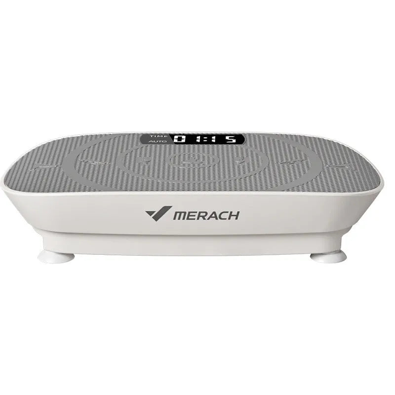 Grey portable smart power plate vibration platform measuring 58x38x16cm with 300kg load capacity