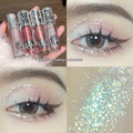 Ballet brand liquid eye shadow set showing five shimmer colour pots: Sakura Field, Doll Log, Butterfly Paradise, Nutcracker, Pillow Fairy Tale.