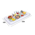 Inflatable ice bar with cup holders and yellow ice bucket for party drink service