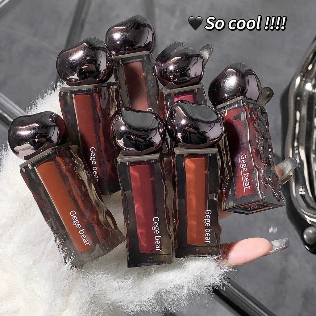 Glacier Lava Lip Lacquer mirror lip gloss in water-light texture with seven colour options