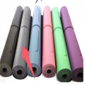 Gray natural rubber yoga mat 5mm thick with suede surface 183x66cm