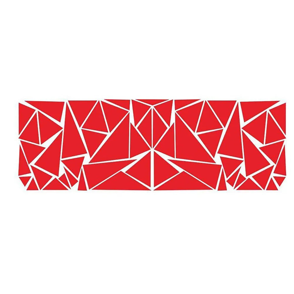 Large black geometric vinyl car sticker sheet for wheel arch decoration, measuring 200cm by 60cm.