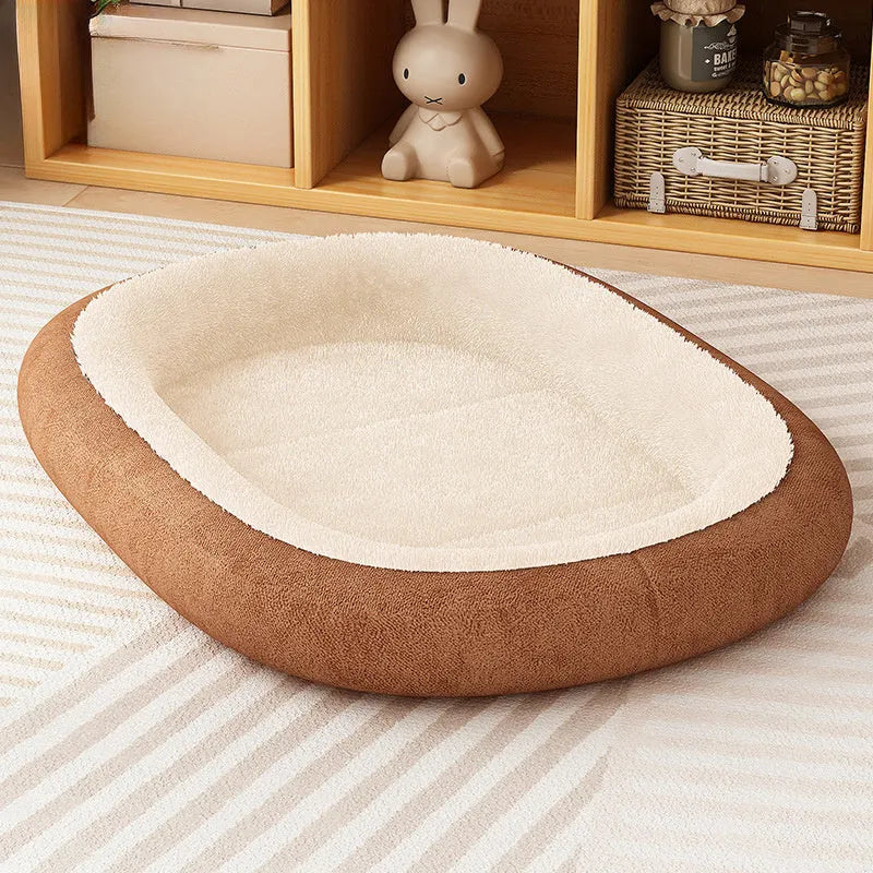 Thickened pet kennel for small dogs with removable washable cover in grey colour