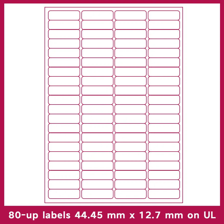A4 FBA barcode label paper showing multiple grid format options for Amazon shipping and professional labelling