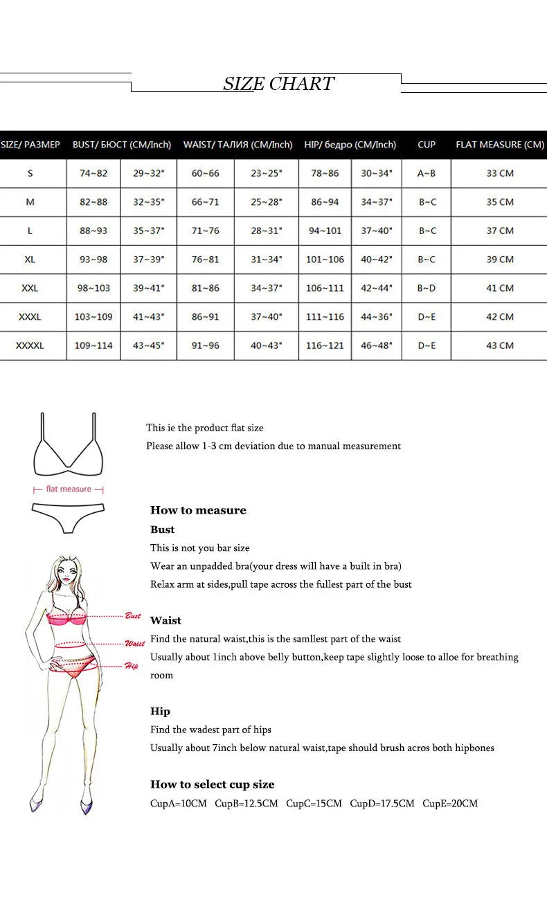 Sexy white three-piece bikini set with backless push-up top and skirt on a mannequin.