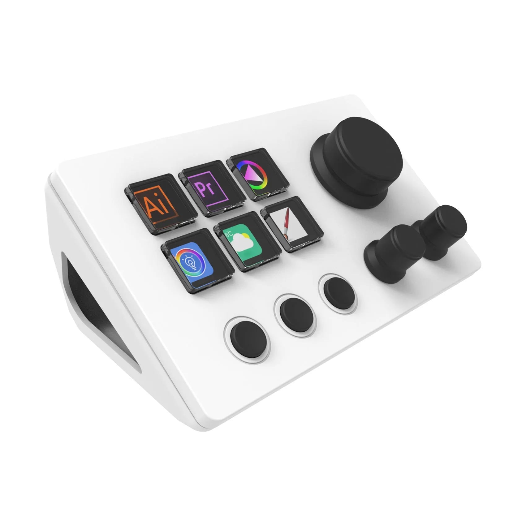 Visual Keyboard N3 wireless silica gel keypad with USB cable and mounting bracket in black colour