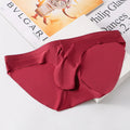 Ice silk seamless men's briefs with separate pouch compartment in multiple colour options