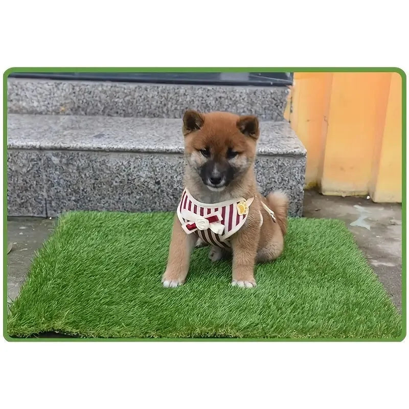 Washable artificial grass dog toilet training mat in three sizes for indoor use