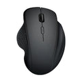 Black and grey USB-C rechargeable wireless mouse for laptops with compact design