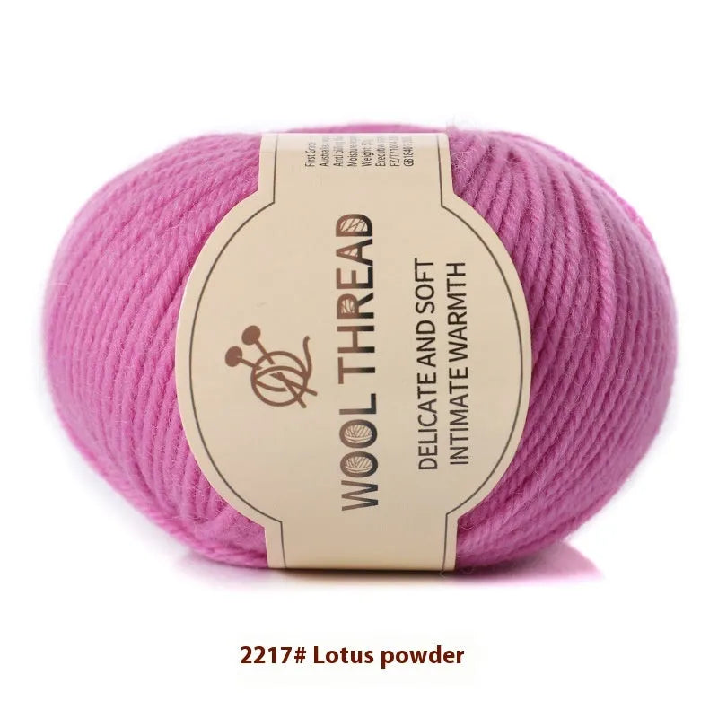 Roll of domestic wool knitting yarn for 10 needles in various colours including green, red, and blue