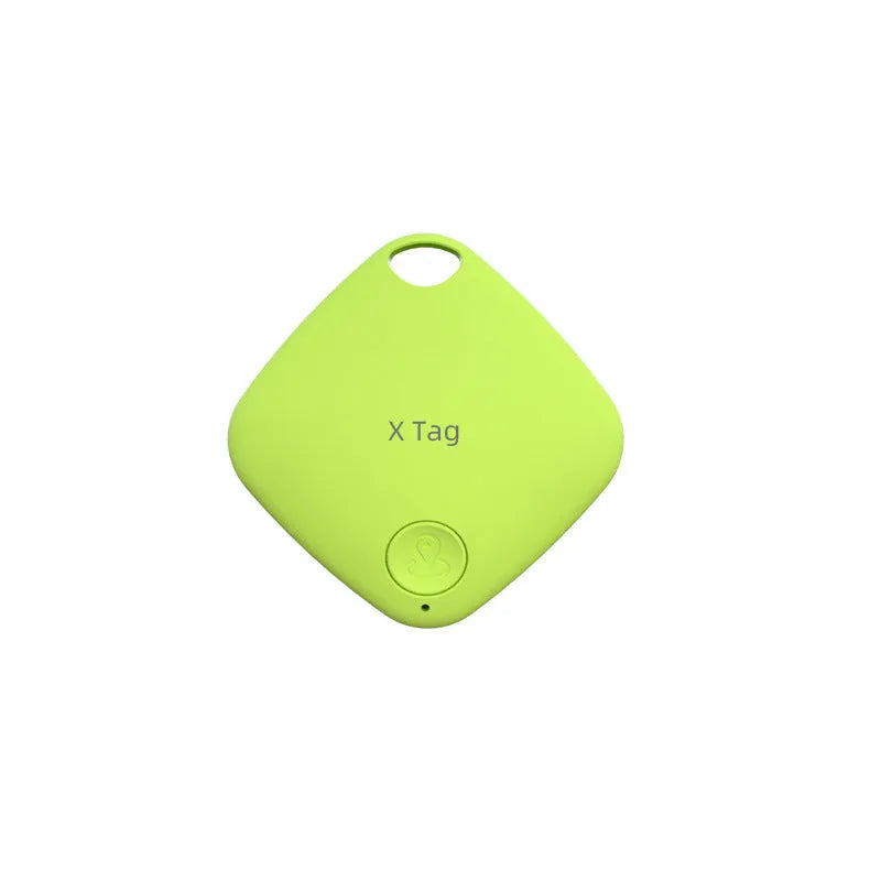 Small coloured Bluetooth anti-lost tracker for keys and wallets with two-way alarm.