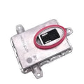 Metal headlight ballast unit showing 14cm x 11cm x 4.5cm dimensions
