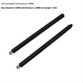 Fitness push and pull rod stick with two segments and a rope for resistance training.