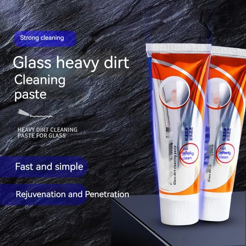 65ml car windscreen cleaning paste in white container with sponge applicator for removing oil stains