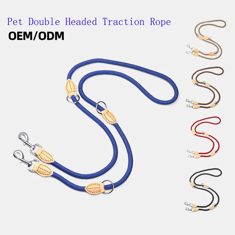 Blast race training dog collar and leash in five colour options with rope construction
