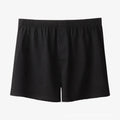 Men's high waist cotton boxer shorts in solid colours with loose fit design