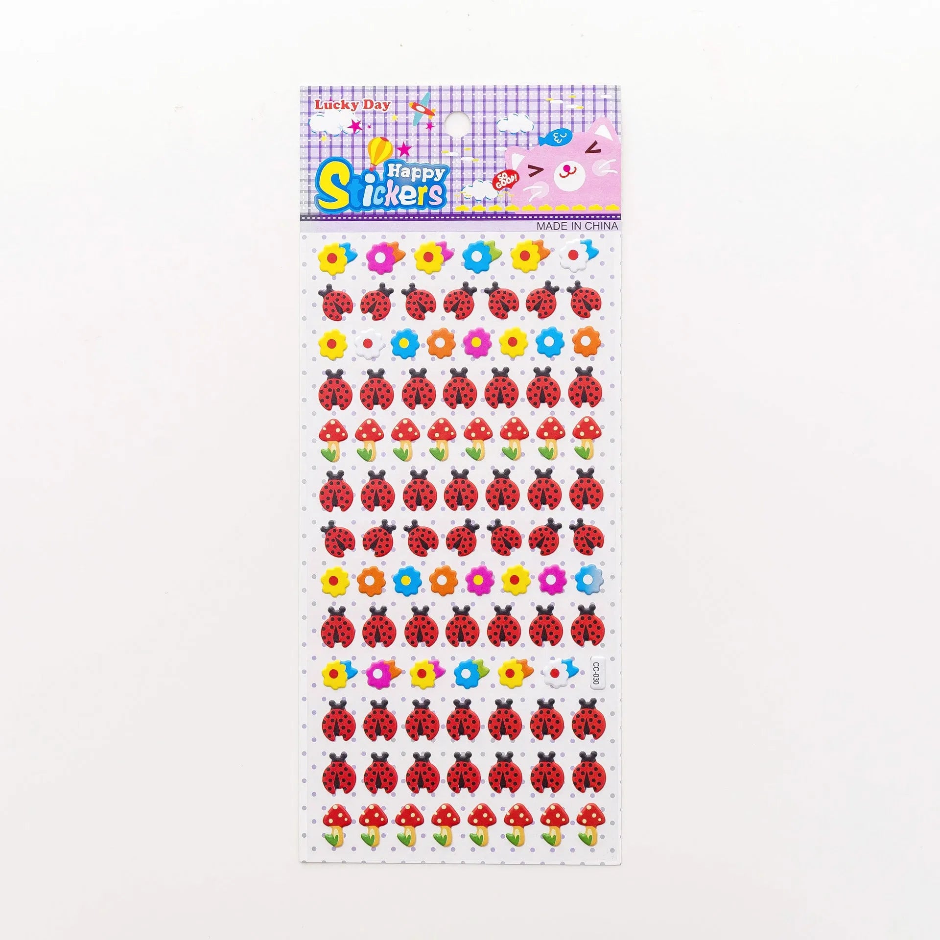 Cartoon three-dimensional bubble sticker featuring an alpaca design on a white background