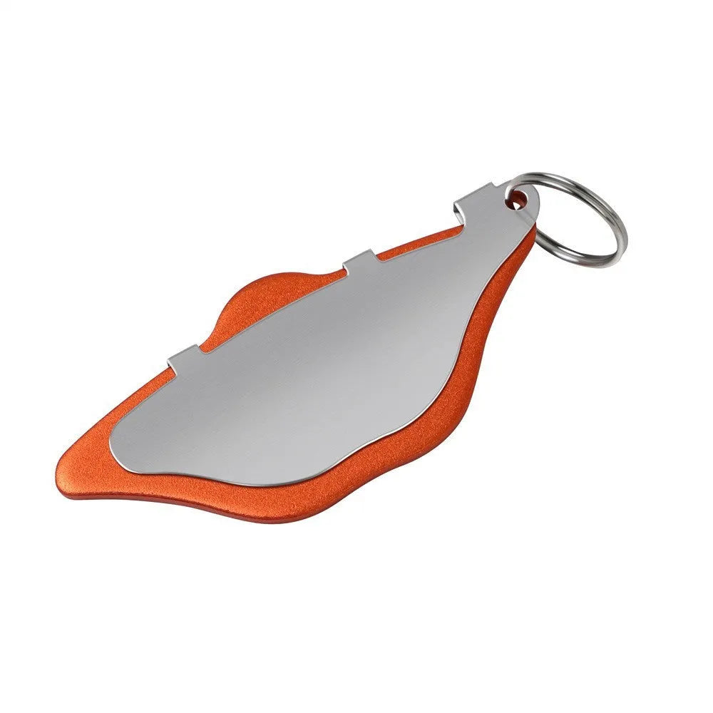 Mountain bike disc brake linings with adjustment flap in black and orange colours