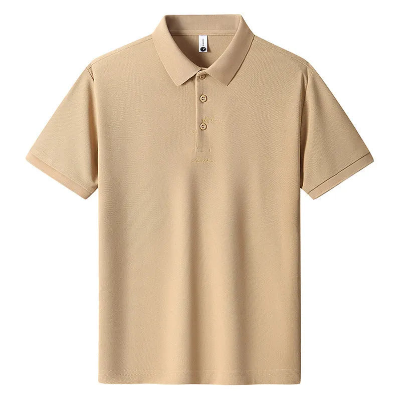 Men's casual cotton t-shirt in loose fit with short sleeves, available in six colours including white, black, green, pink, khaki and sky blue