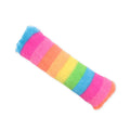 Soft plush interactive cat toy pillow in assorted colours with crinkle sound and catnip filling.