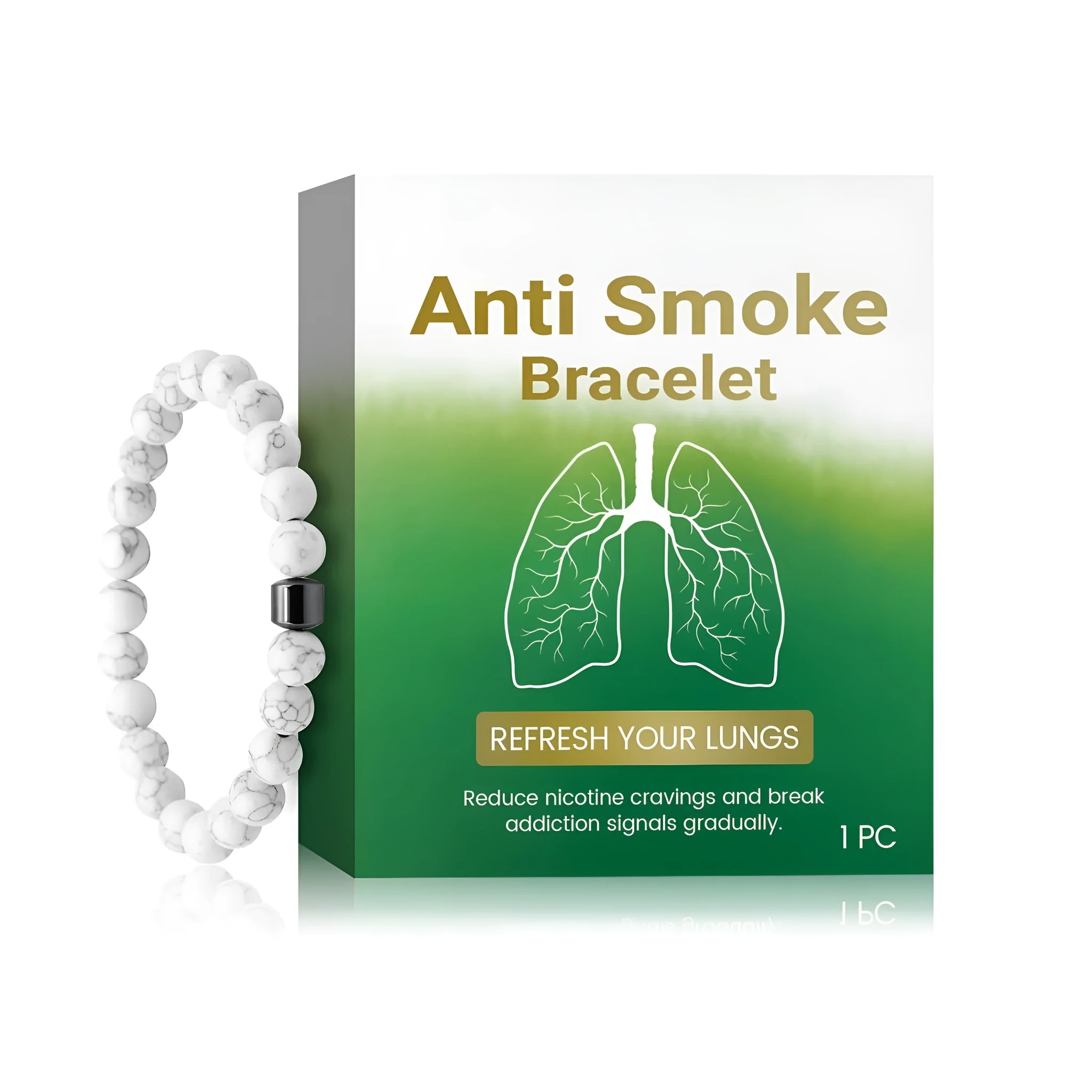 Women's synthetic turquoise smoke prevention bracelet for aromatherapy and daily wear
