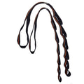 Two polyester hammock straps with six loops each, 1 m length, on a tree