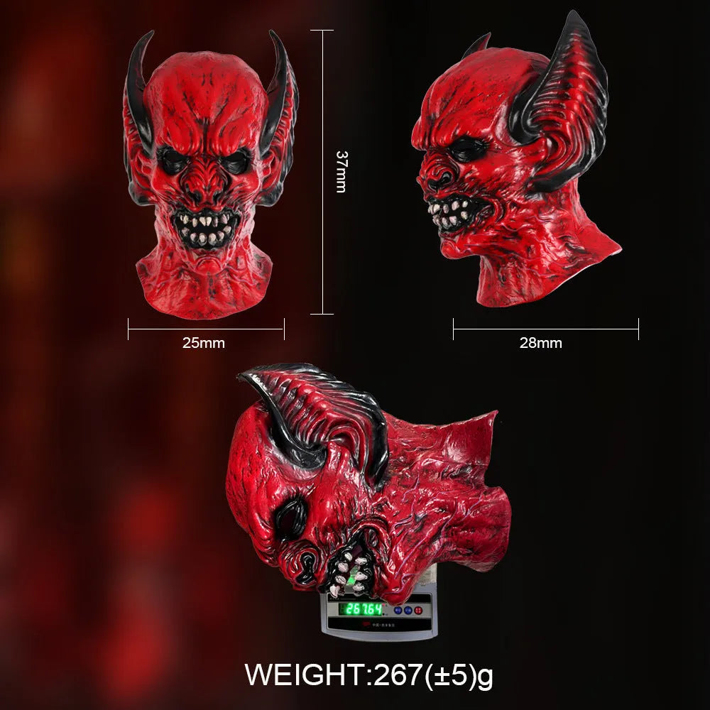 Red bat horror mask head cover made from RP foam for adult Halloween and Christmas costume parties