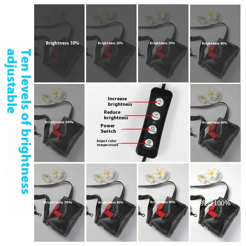 50cm foldable studio light box with metal frame and reflective cloth interior