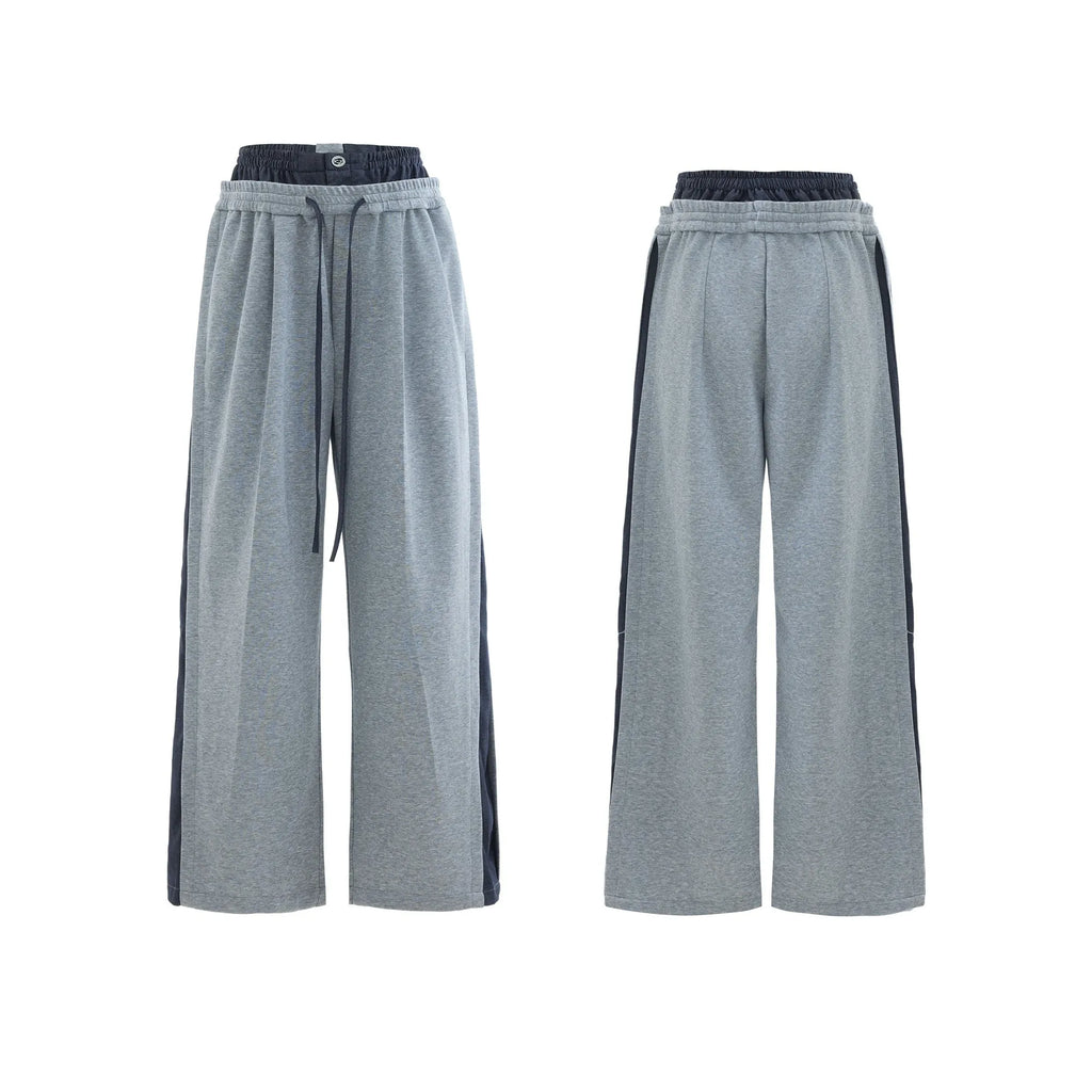 Men's hooded sports leisure suit with three-dimensional stitching on jacket and matching trousers